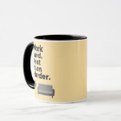 Mug Work Hard Rest Even Harder Minimal Quote Design (Devant gauche)