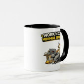 Mug Work Mode Minimal Effort Funny Sloth (Devant droit)