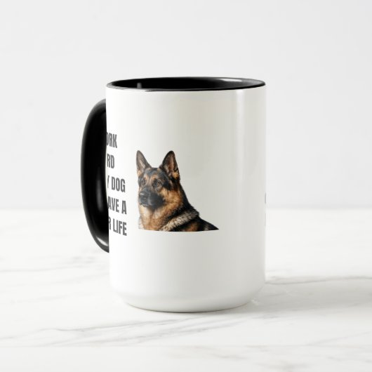 Mug Working Hard for My German Shepherd (Devant gauche)