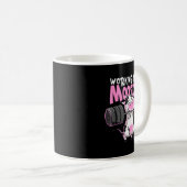 Mug Working On My Mooscles Funny Gym Cow Weightlifting (Devant droit)