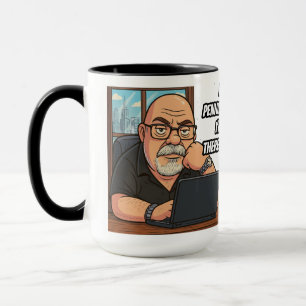 Mug Working Writer 15OZ conçu par Phil Elmore