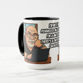 Mug Working Writer 15OZ conçu par Phil Elmore (Devant gauche)
