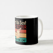 Mug World Best Cat Sitter dit le chat (Devant droit)