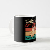 Mug World Best Cat Sitter dit le chat (Devant gauche)