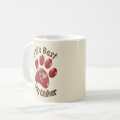 Mug World Best Dog Walker Empreinte de patte Canine An (Devant gauche)
