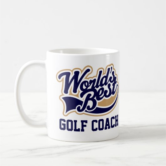 Mug World Best Golf Coach Cadeau (Gauche)