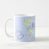 Mug World Map - Planning My Next Adventure - Custom (Gauche)