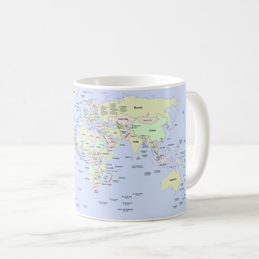 Mug World Map - Planning My Next Adventure - Custom (Devant droit)