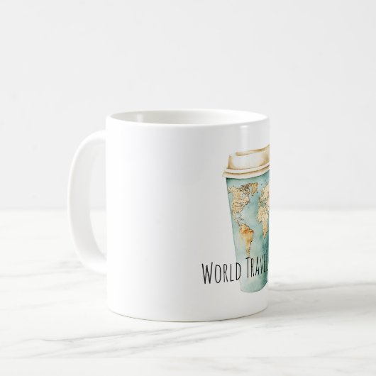 Mug World Map Travel (Devant gauche)