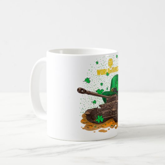 Mug World of Tanks St Patrick's Day Comet Zip (Devant gauche)