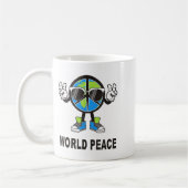 Mug World Peace On Earth Shirt Global Love Peace Sign  (Gauche)