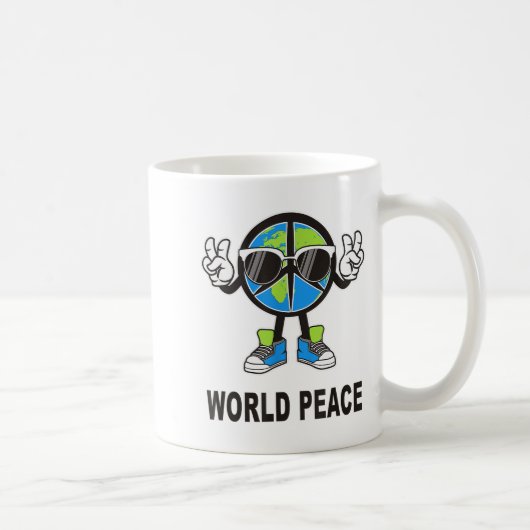 Mug World Peace On Earth Shirt Global Love Peace Sign  (Droite)