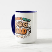 Mug World’s Best Dog Dad | Custom Father’s Day (Devant gauche)