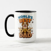 Mug World’s Best Dog Dad | Custom Father’s Day (Gauche)
