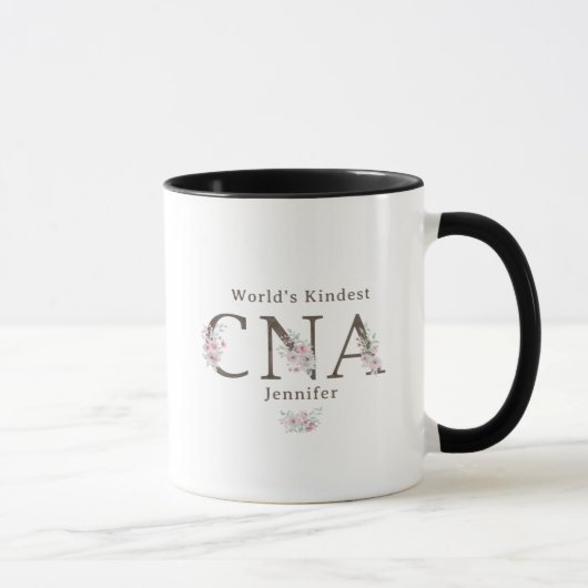 Mug World’s Kindest CNA Floral Christmas (Droite)