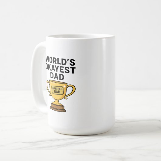 Mug World’s Okayest Dad - Trophy Edition (Devant gauche)