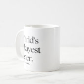 Mug World’s Okayest Sister drôle soeur soeur Coffee Mu (Devant gauche)