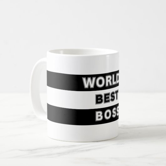 Mug Worlds Best Boss Office (Devant gauche)