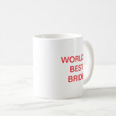 Mug World's best BRIDE (Devant droit)