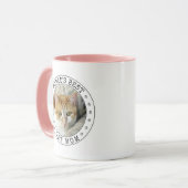 Mug Worlds Best Cat Maman Modèle photo Empreinte de pa (Devant gauche)
