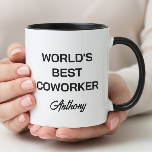 Mug World's Best Coworker Custom Name Personalized 