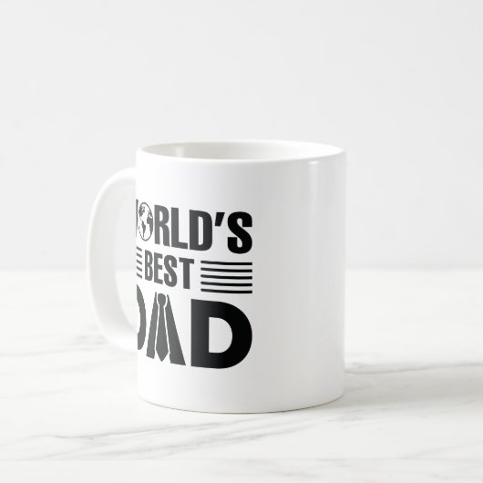 Mug World's Best Dad (Devant gauche)