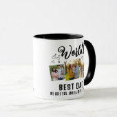 Mug World's Best Dad Custom 3 Photo Collage (Devant droit)