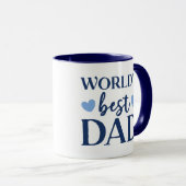Mug World's Best Dad with Name  (Devant droit)