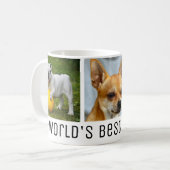 Mug World's Best Dog Dad, Custom Photo  (Devant gauche)