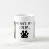 Mug World's Best Dog Dad, Custom Photo And Name, (Centre)