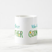 Mug World's Best Godmother Cute Fairytale style Gift  (Centre)