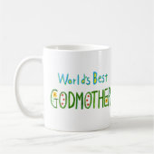 Mug World's Best Godmother Cute Fairytale style Gift  (Gauche)