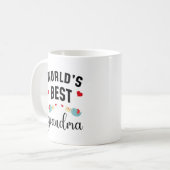 Mug World's Best Grandma Cute Gift for Grandma (Devant gauche)