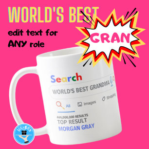 Mug WORLDS BEST GRANDMA - Funky Search Top Result