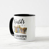 Mug World's Best Grandpa Custom 3 Photo Collage (Devant gauche)
