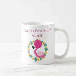 Mug Worlds Best Maman Flamant rose Beauté