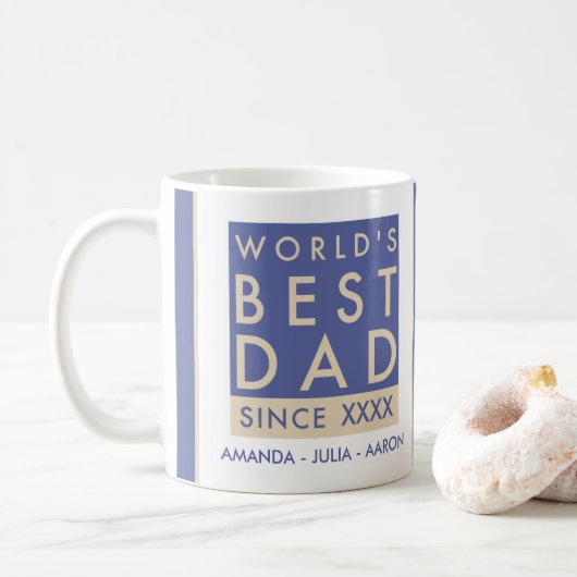 Mug Worlds Best papa (Avec donut)