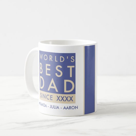 Mug Worlds Best papa (Devant gauche)