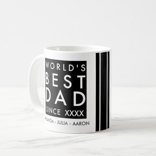 Mug Worlds Best papa (Devant gauche)