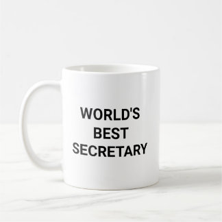 Mug Worlds Best Secretary Funny Career Coworker Gift
