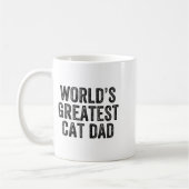 Mug World's Greatest Cat Dad Funny Dad Joke Father's D (Gauche)