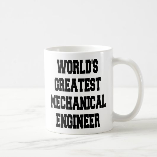 Mug Worlds Greatest Mechanical Engineer (Droite)