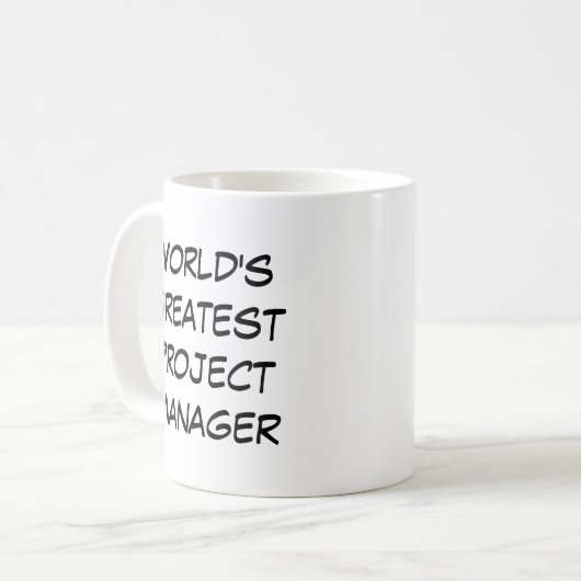 Mug "World's Greatest Project Manager" (Devant gauche)