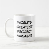 Mug "World's Greatest Project Manager" (Gauche)