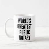 Mug Worlds Greatest Public Notary (Gauche)