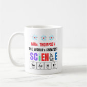 Mug World's Greatest Science Teacher Personalized (Gauche)