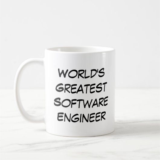 Mug "World's Greatest Software Engineer"  (Gauche)