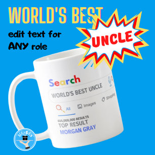 Mug WORLDS MEILLEUR ONCLE - Drôle résultat de recherch