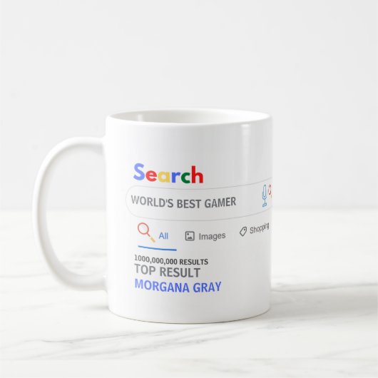Mug WORLDS MEILLEURS GAMER NOvelt Recherche Top Résult (Gauche)