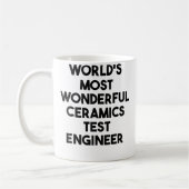 Mug World'S Most Wonderful Ceramics Test Engineer (Gauche)